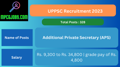 UPPSC Recruitment 2023 APS
